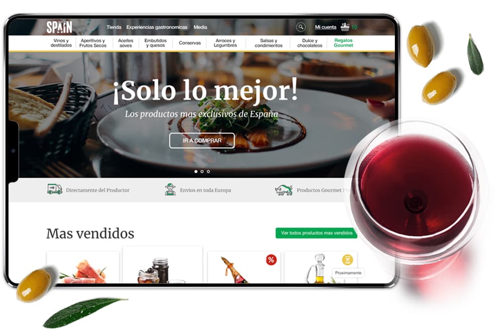 Design of the website-catalog of the store &quot;Made in Spain&quot;, Spain
