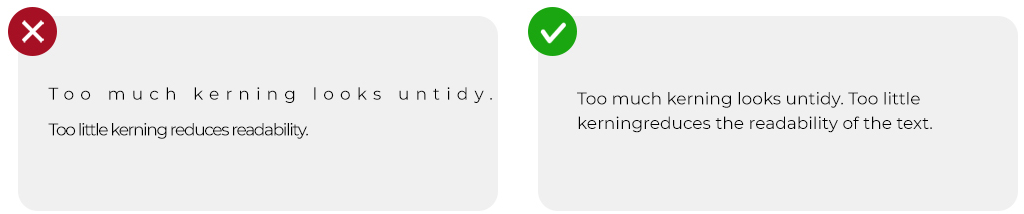 Previše veliki/mali kerning